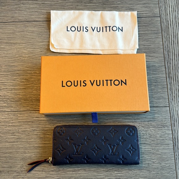 Louis Vuitton Clémence Wallet - Navy/Red - Picture 2 of 13
